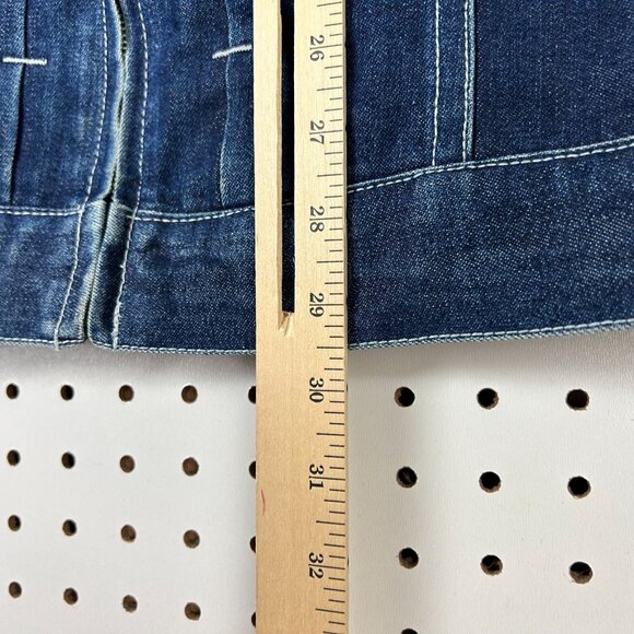 FUBU Denim Y2K Trucker Jacket Mens Large 90s Streetwear Blue Full Zip READ Skate - Picture 9 of 10